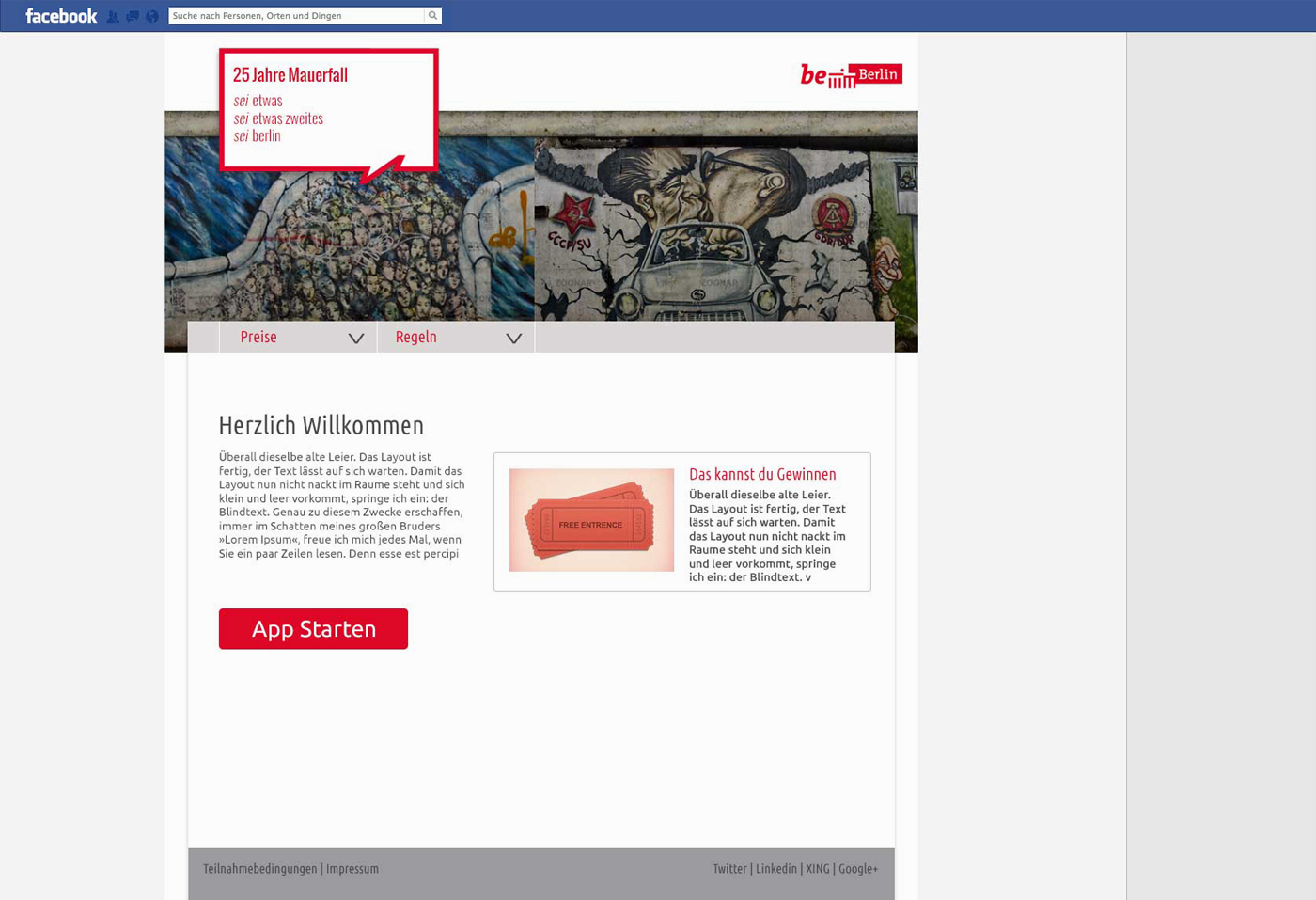 Navarts Webdesign Berlin - Berlin Partner Mauerfall App
